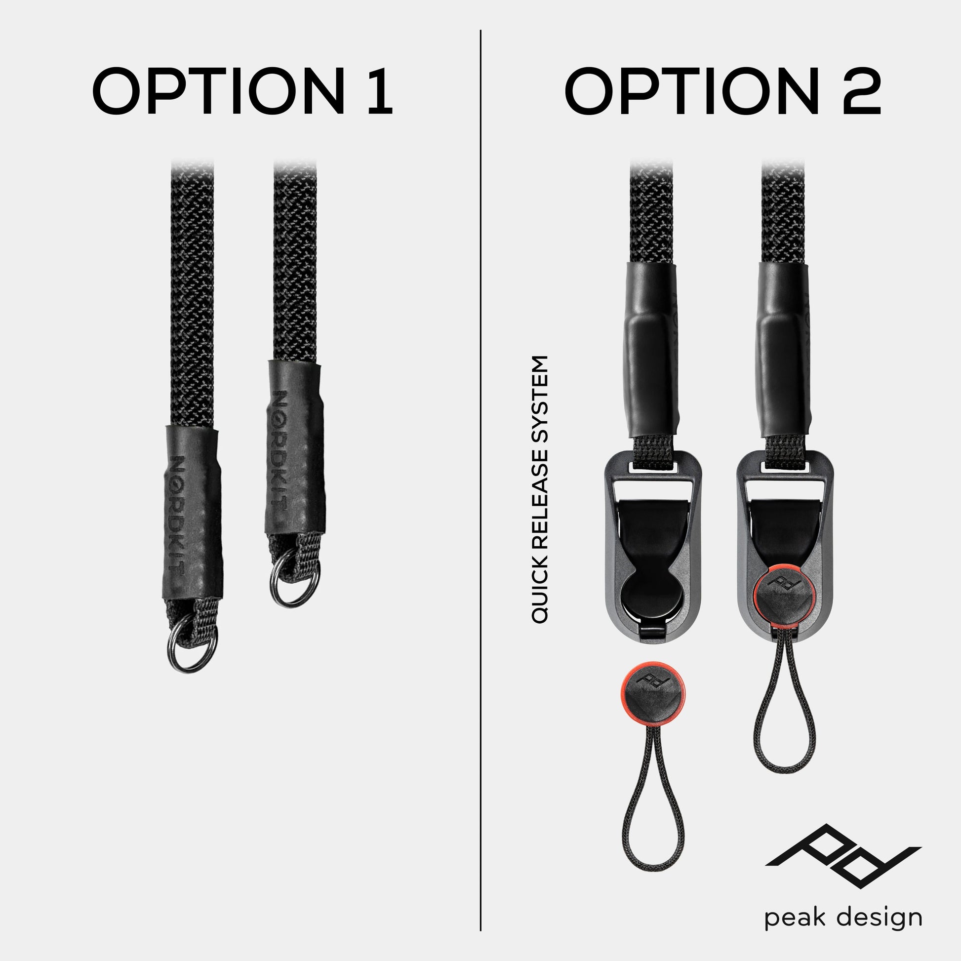 Seil Kameragurt Carbon Black - Nordkit
