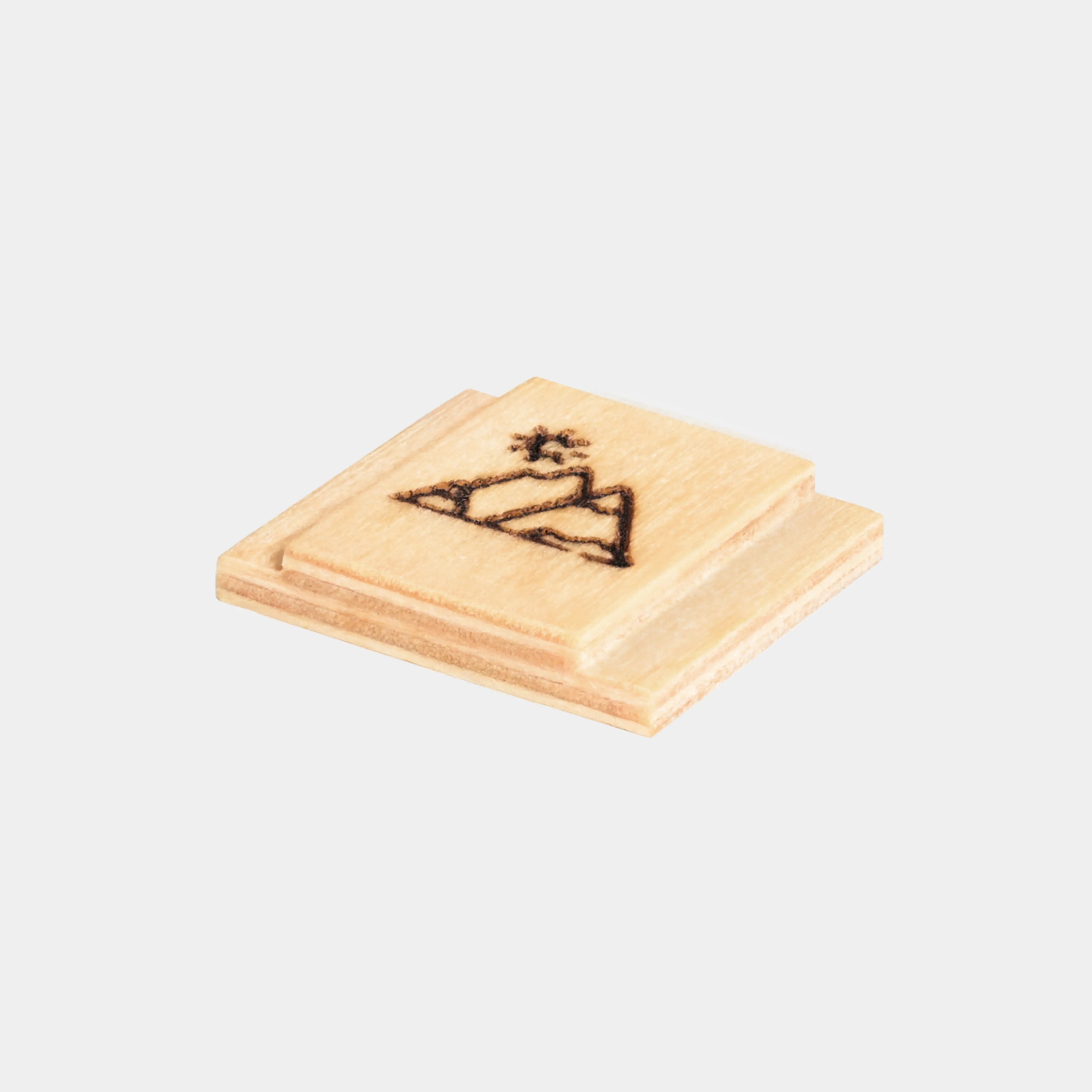 Holz Blitzschuhabdeckung 1er Set mit Lasergravur - Nordkit