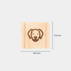 Holz Blitzschuhabdeckung 1er Set mit Lasergravur - Nordkit