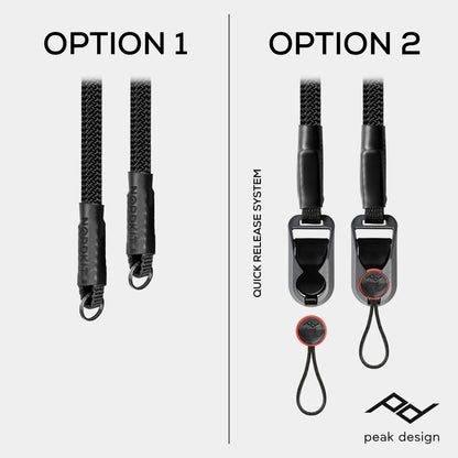 Seil Kameragurt Carbon Black - Nordkit